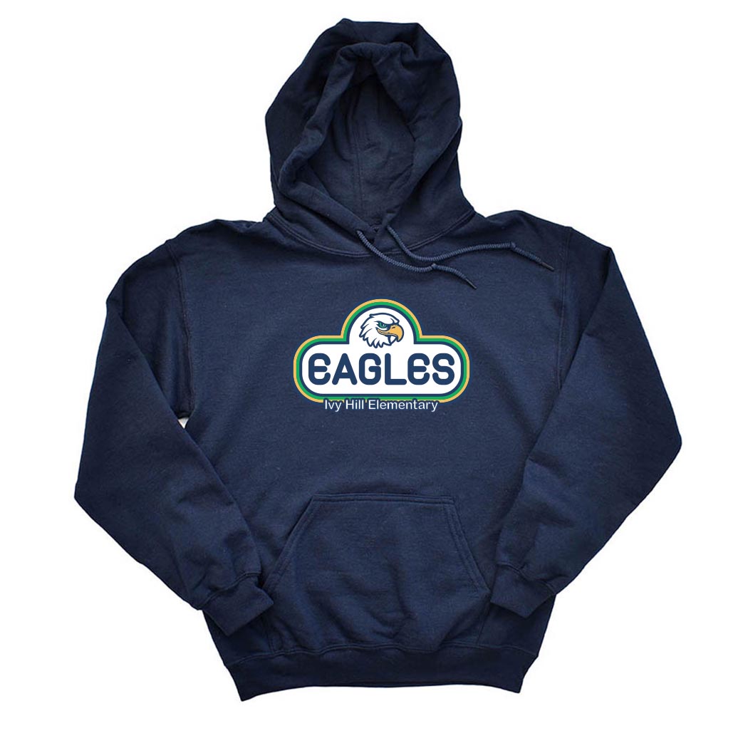 Eagles Stripes ~ Hoodie ~ Ivy Hill Elementary