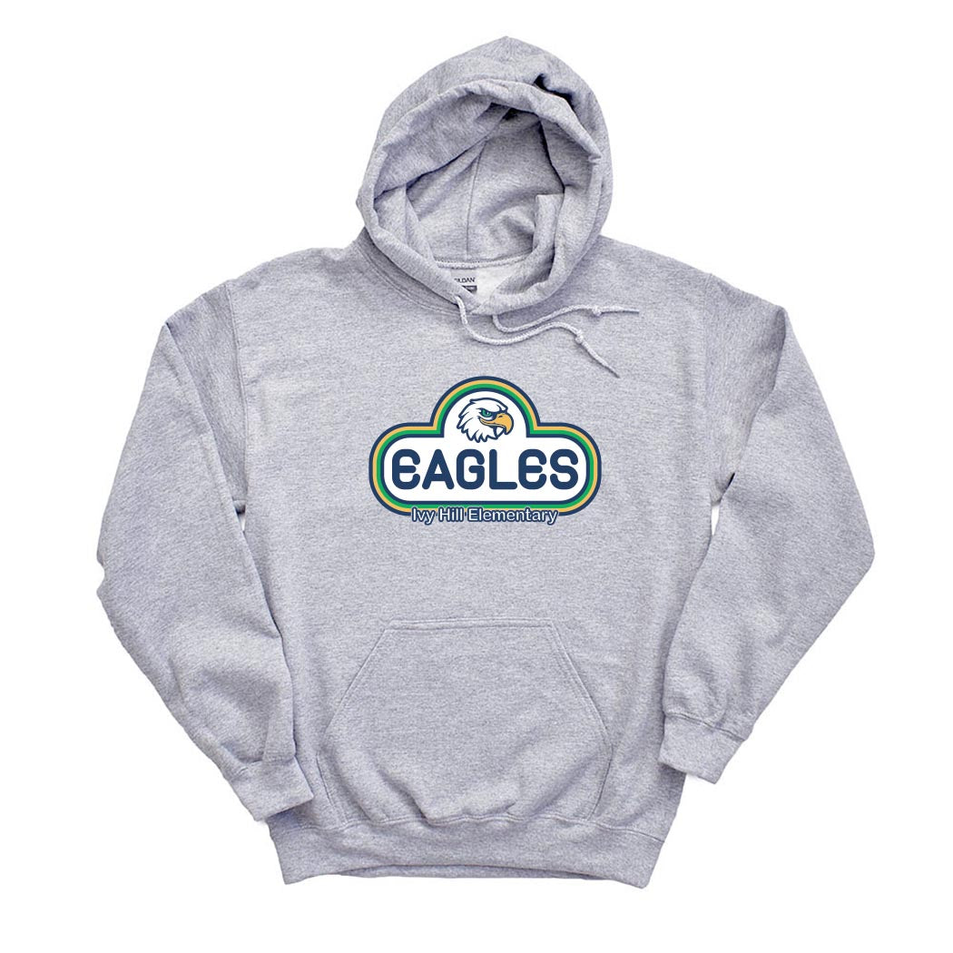 Eagles Stripes ~ Hoodie ~ Ivy Hill Elementary
