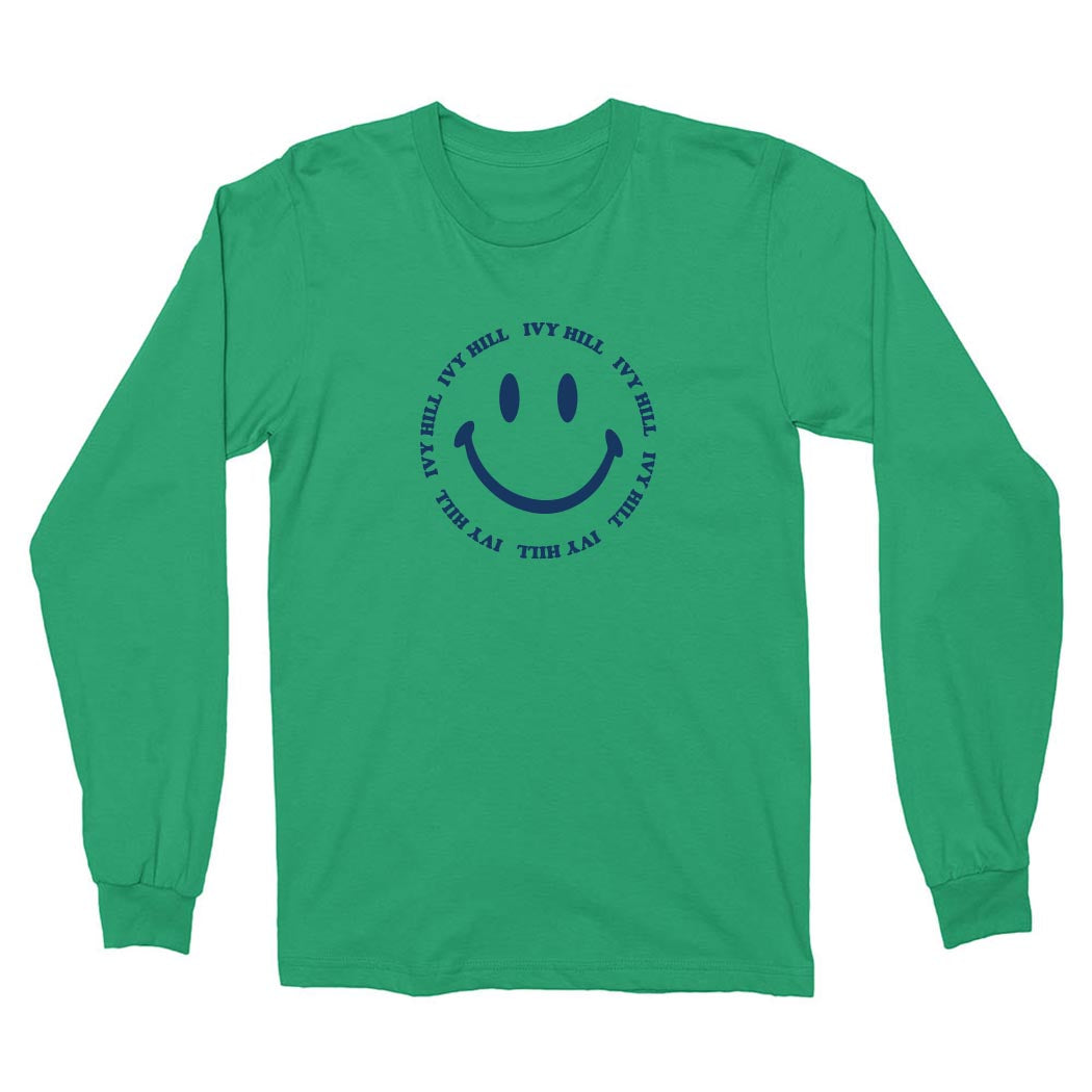 Smiley ~ Cotton ~ Long Sleeve T-Shirt ~ Ivy Hill Elementary