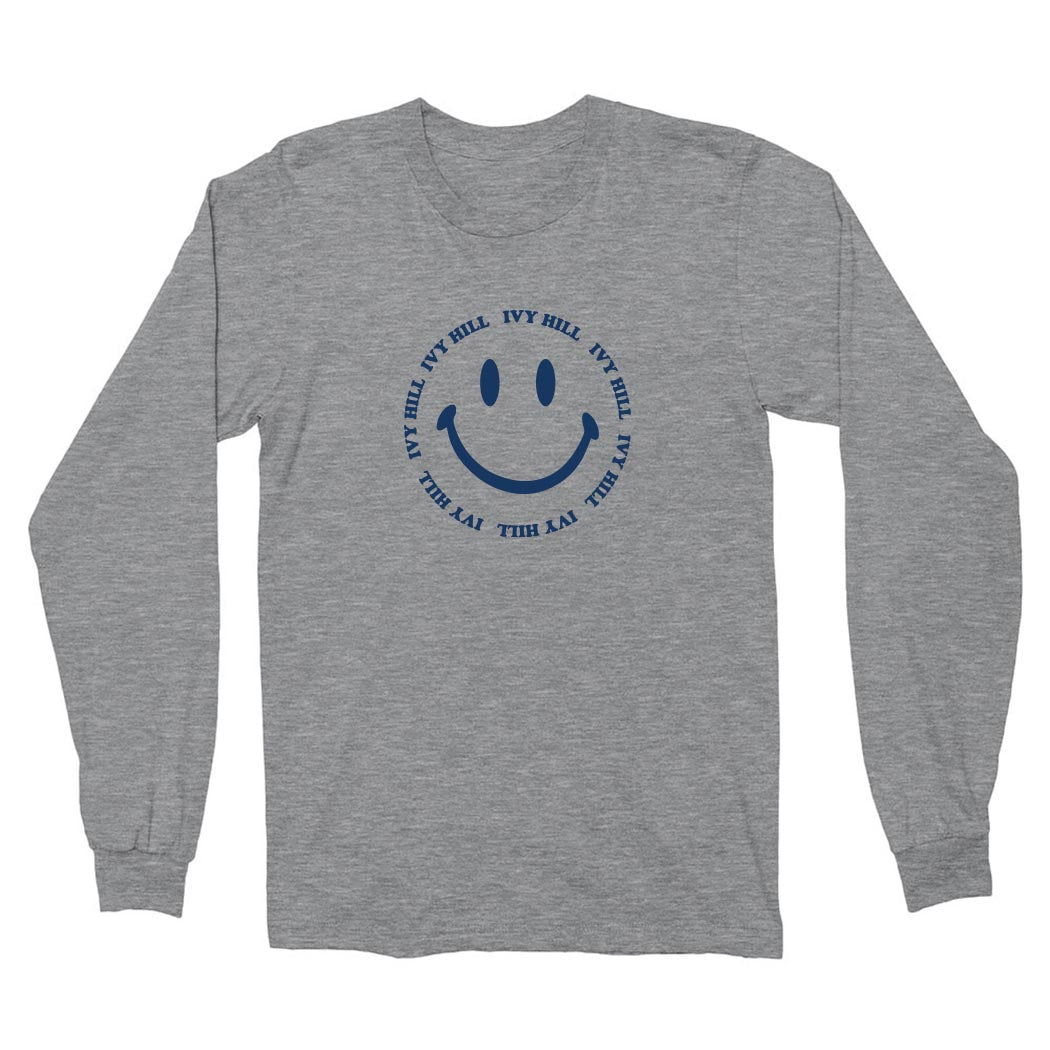 Smiley ~ Cotton ~ Long Sleeve T-Shirt ~ Ivy Hill Elementary