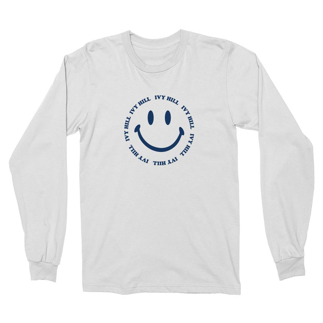 Smiley ~ Cotton ~ Long Sleeve T-Shirt ~ Ivy Hill Elementary