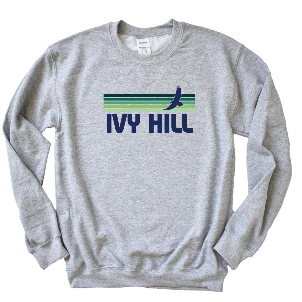 Sunset Stripes ~ Crewneck Sweatshirt ~ Ivy Hill Elementary