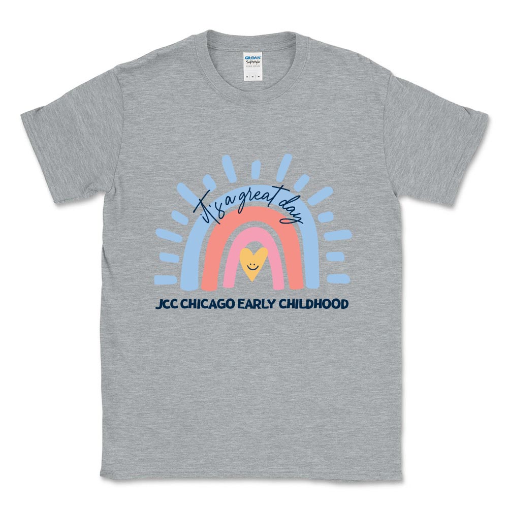 IT'S A GREAT DAY RAINBOW ~ JCC CHICAGO EARLY CHILDHOOD ~ toddler tee