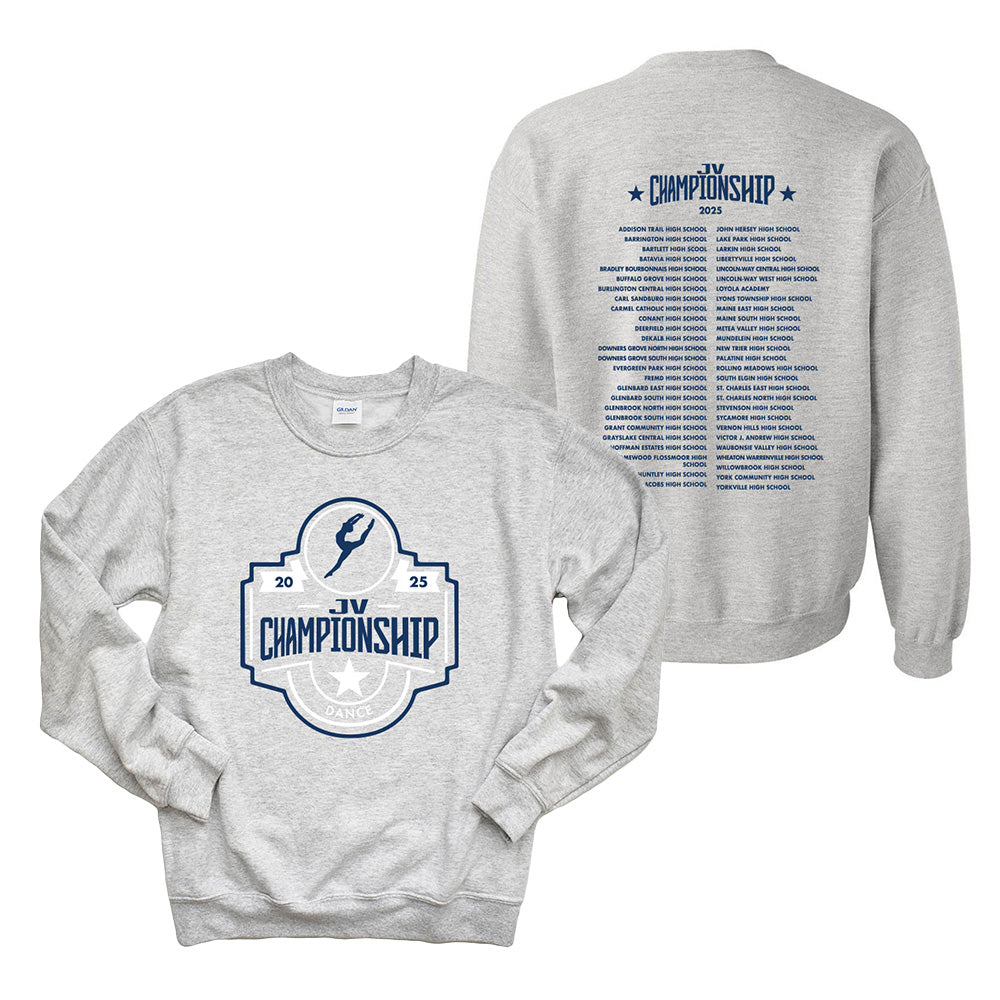 2025 JV CHAMPIONSHIP CREWNECK SWEATSHIRT ~ JV CHAMPIONSHIP ~ adult ~ classic fit