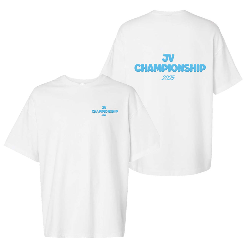 JV CHAMPIONSHIP 2025 OVERSIZED TEE ~ JV CHAMPIONSHIP ~ adult ~ classic fit