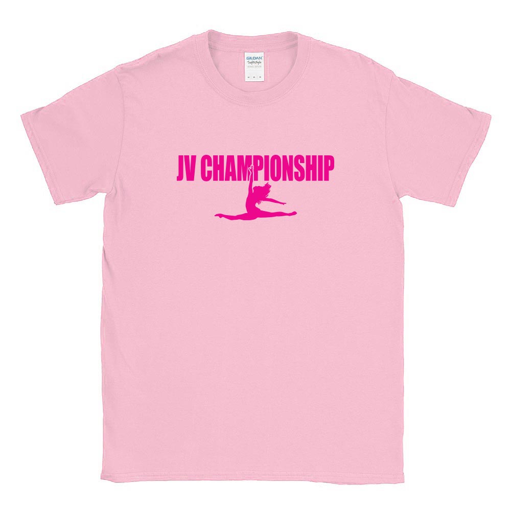 Neon Leap ~ Cotton T-Shirt ~ JV Championship 2026-light pink