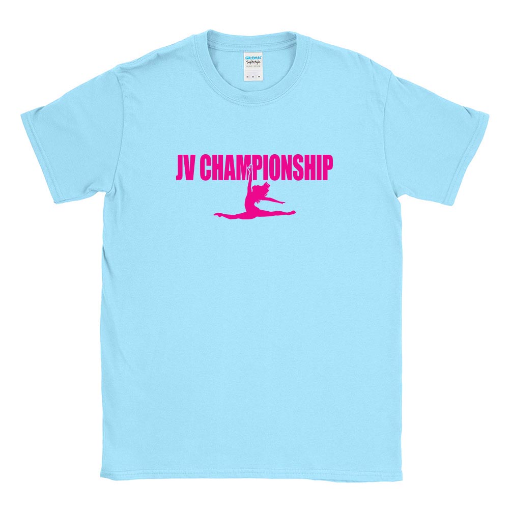 Neon Leap ~ Cotton T-Shirt ~ JV Championship 2026-sky