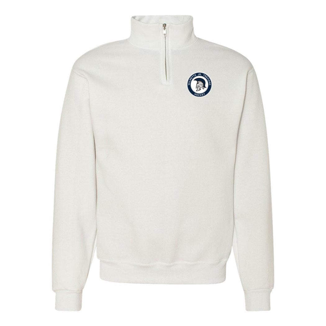 Jr. Trevians Logo ~ Quarter Zip Sweatshirt ~ Wilmette Jr. Trevians Hockey