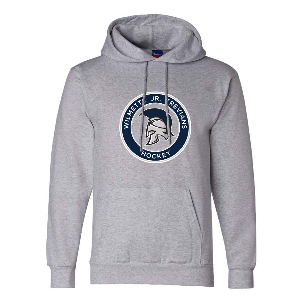 Logo ~ Champion Hoodie ~ Wilmette Jr. Trevians Hockey