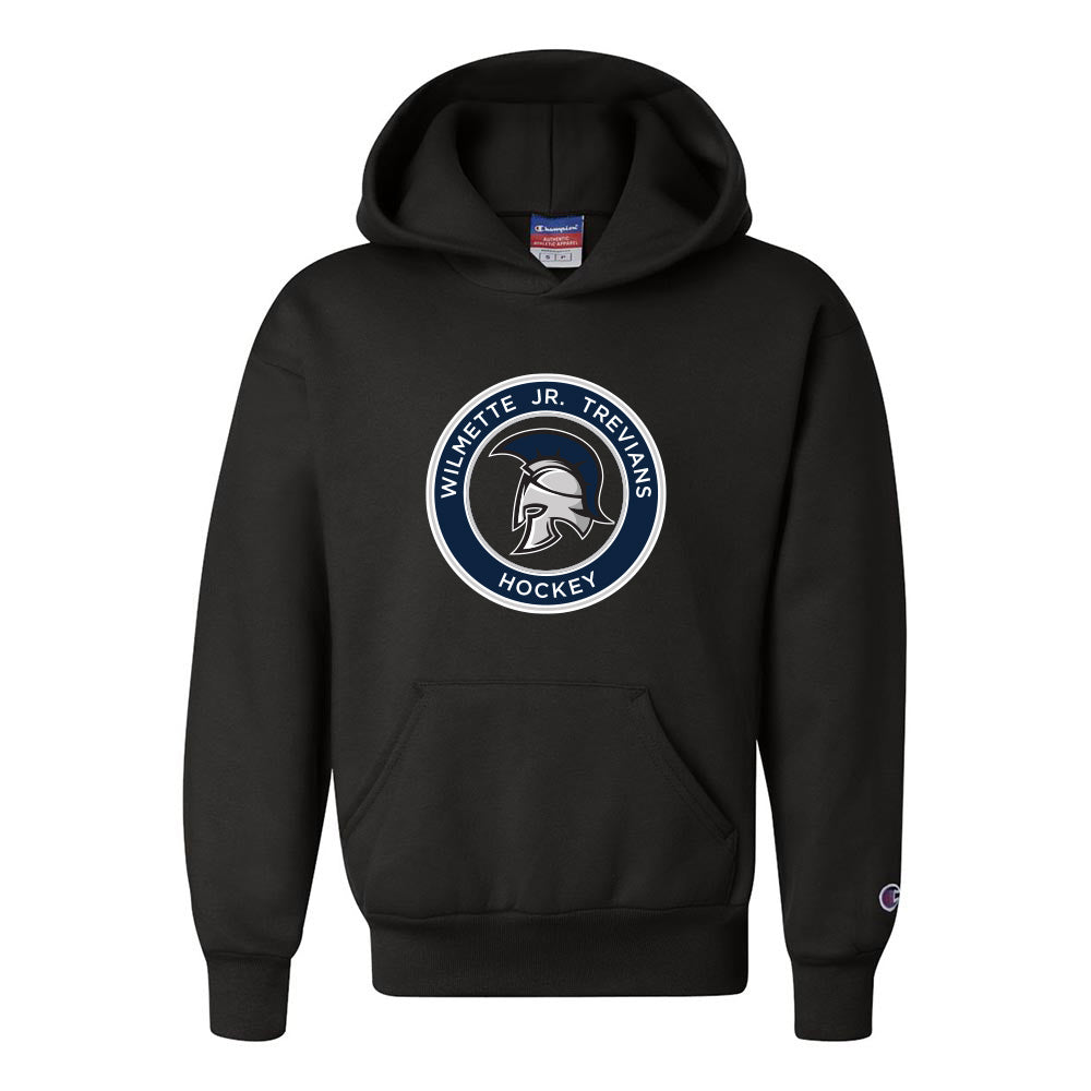Logo ~ Champion Hoodie ~ Wilmette Jr. Trevians Hockey