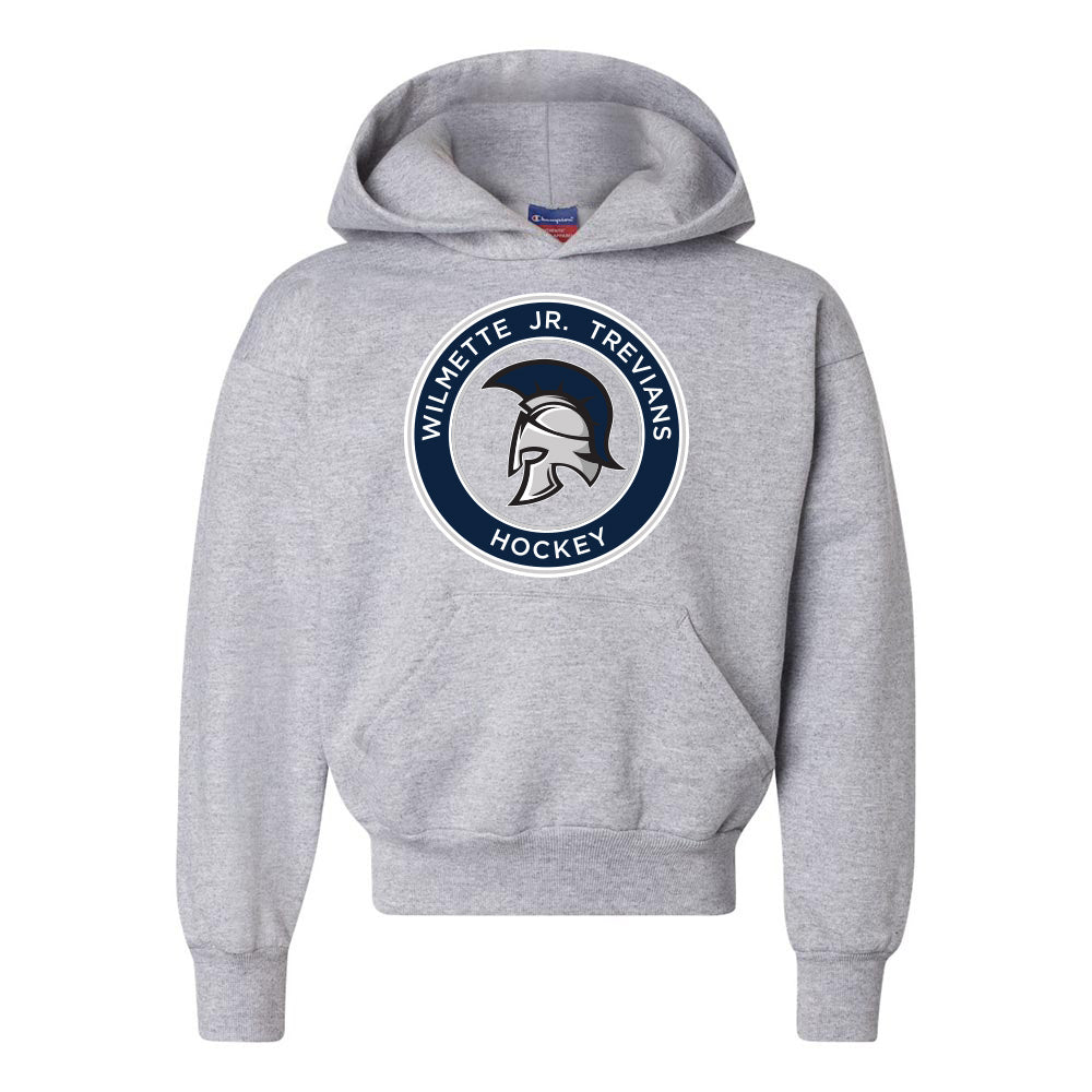 Logo ~ Champion Hoodie ~ Wilmette Jr. Trevians Hockey