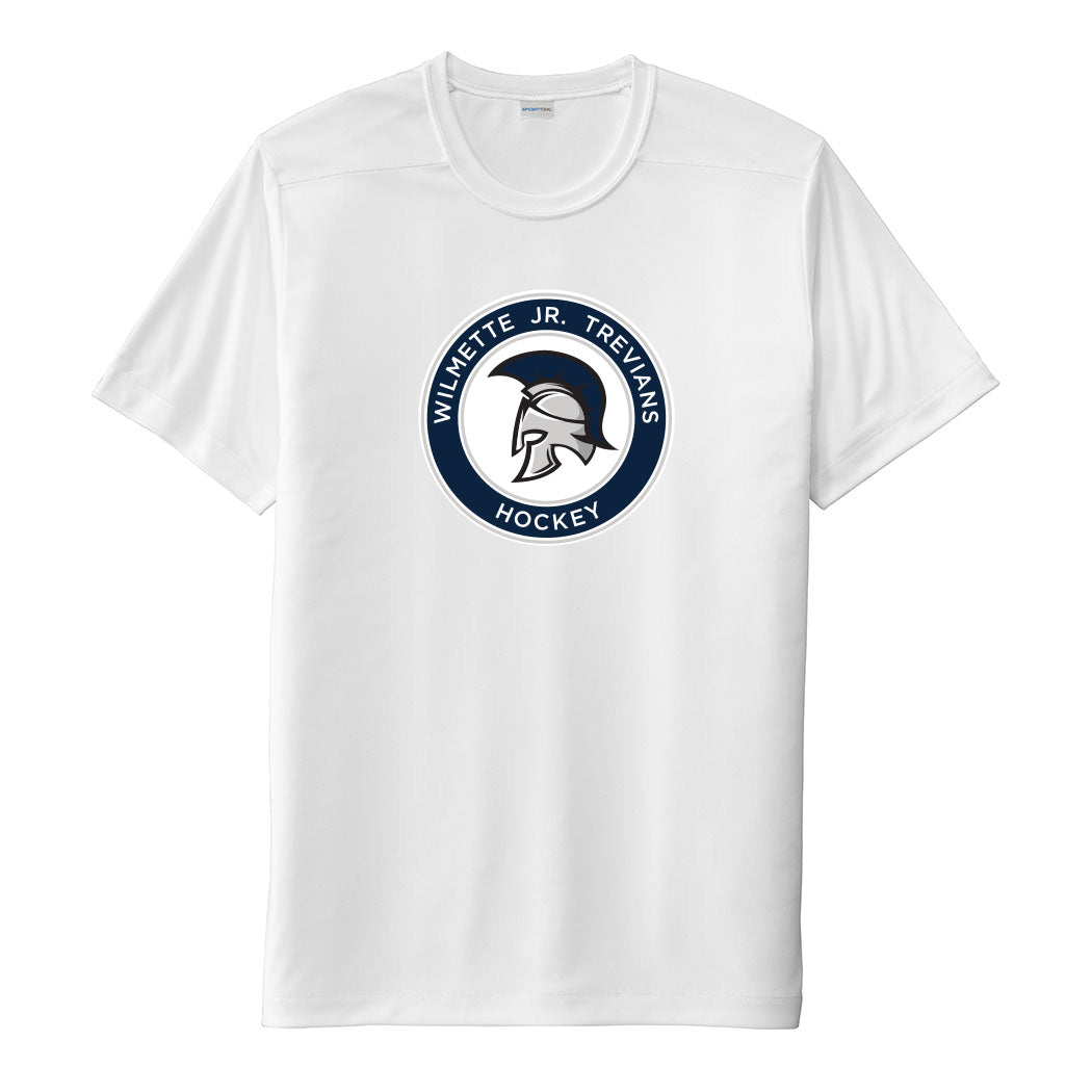 Logo ~ Performance Tee ~ Wilmette Jr. Trevians Hockey