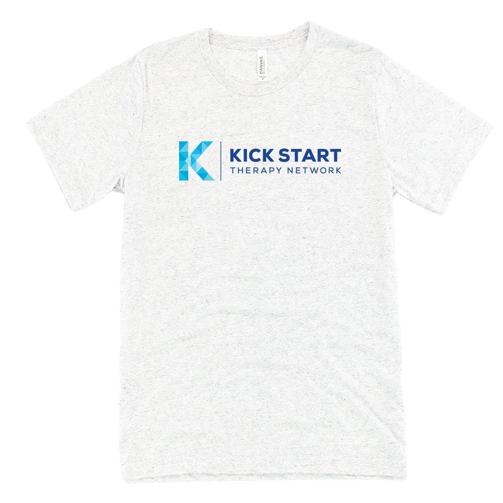 KICK START THERAPY LOGO TRIBLEND TEE ~ Bella + Canvas ~ slim unisex fit