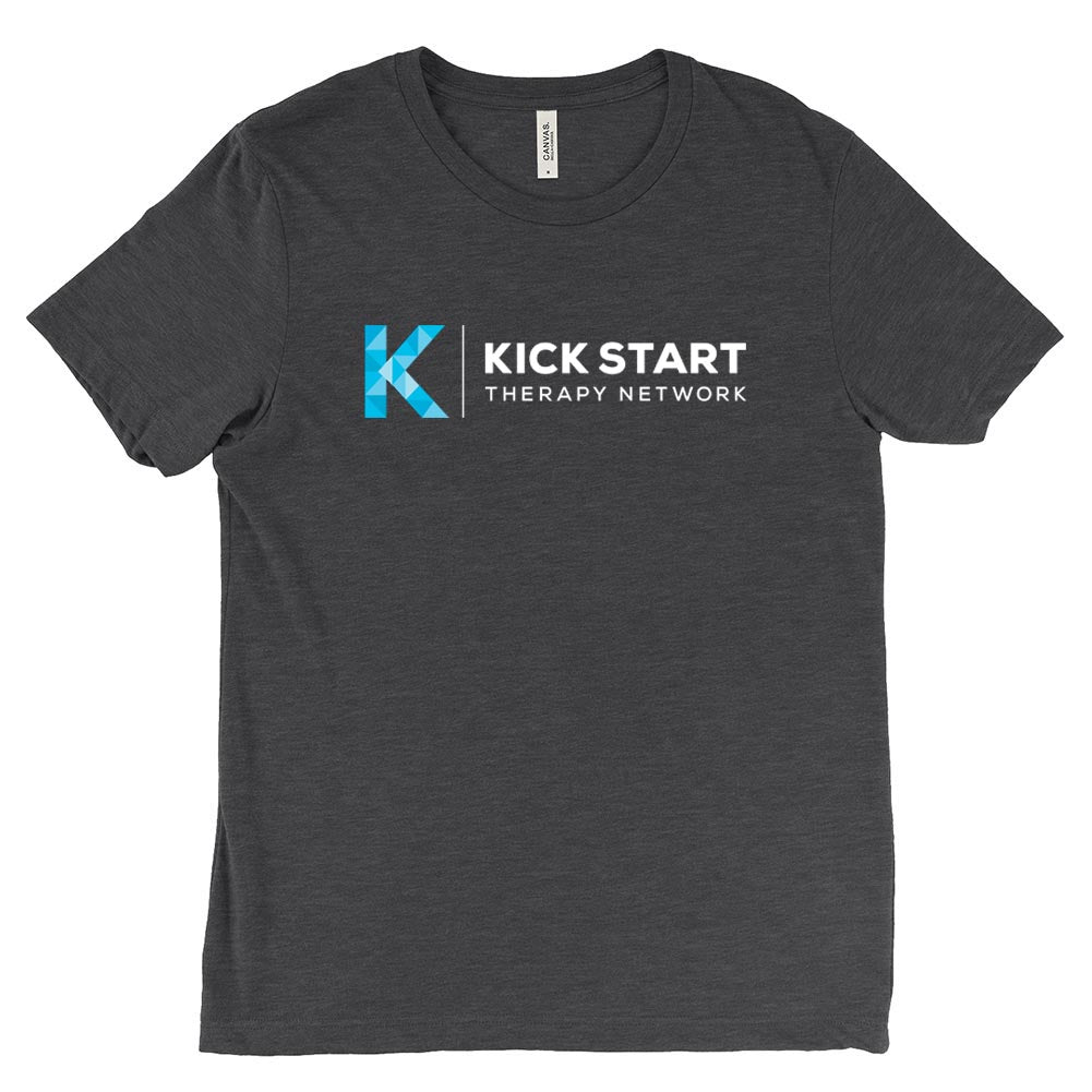KICK START THERAPY LOGO TRIBLEND TEE ~ Bella + Canvas ~ slim unisex fit