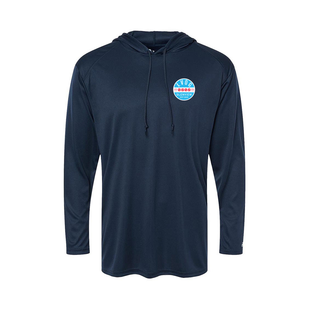 Logo ~ Long Sleeve Performance Hooded T-Shirt ~ League of Very Ordinary Gentlemen (LVOG)