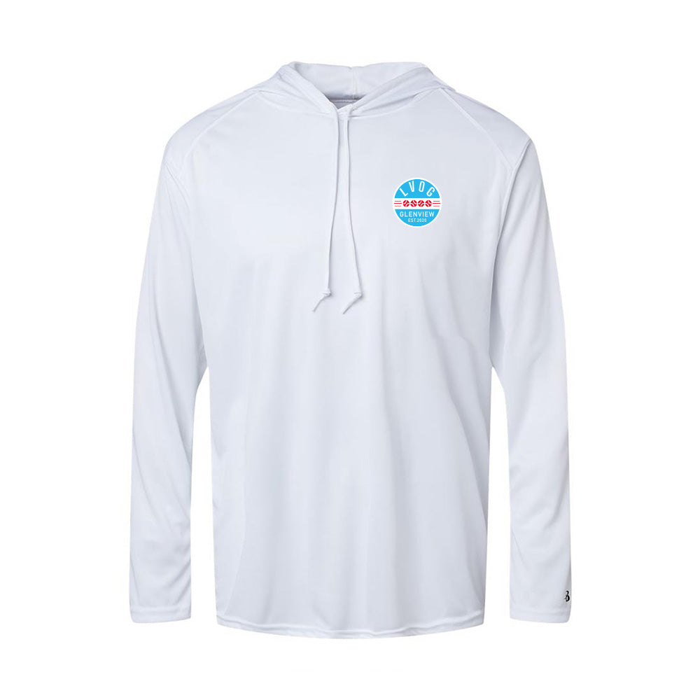 Logo ~ Long Sleeve Performance Hooded T-Shirt ~ League of Very Ordinary Gentlemen (LVOG)