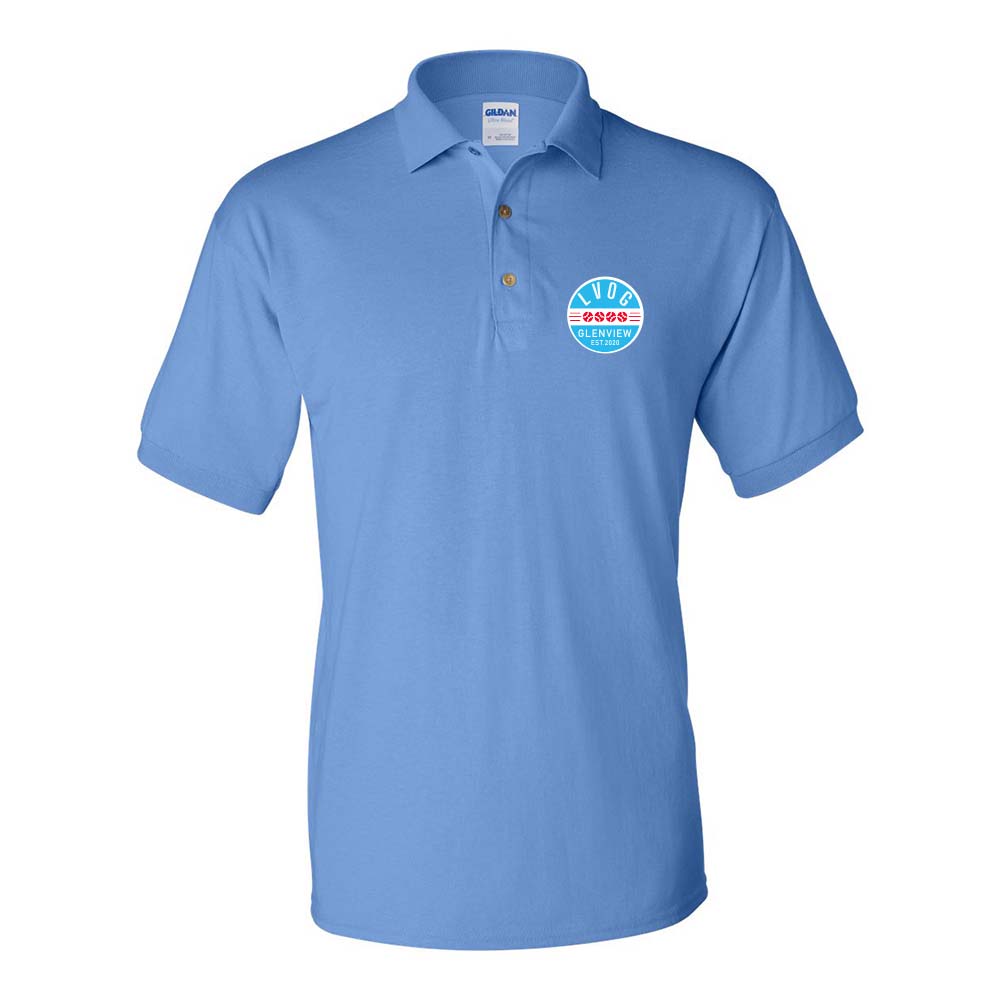 LVOG Logo ~ Dryblend Jersey Polo ~ LEAGUE OF VERY ORDINARY GENTLEMEN ~ adult