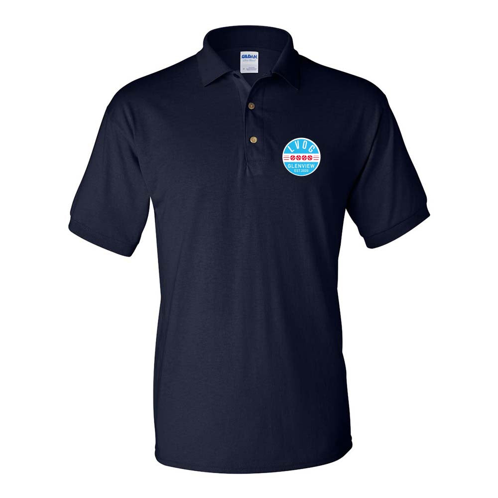 LVOG Logo ~ Dryblend Jersey Polo ~ LEAGUE OF VERY ORDINARY GENTLEMEN ~ adult
