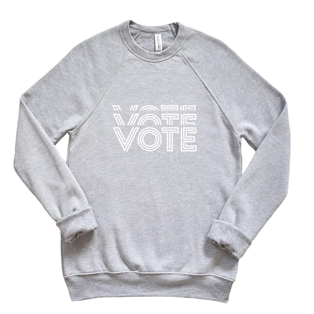 Vote ~ Raglan Crewneck Sweatshirt ~ LWV of Wilmette