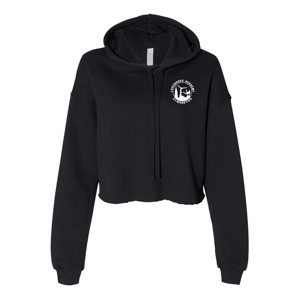 Logo ~ Cropped Fleece Hoodie ~ Lakeshore Academy Gymnastics
