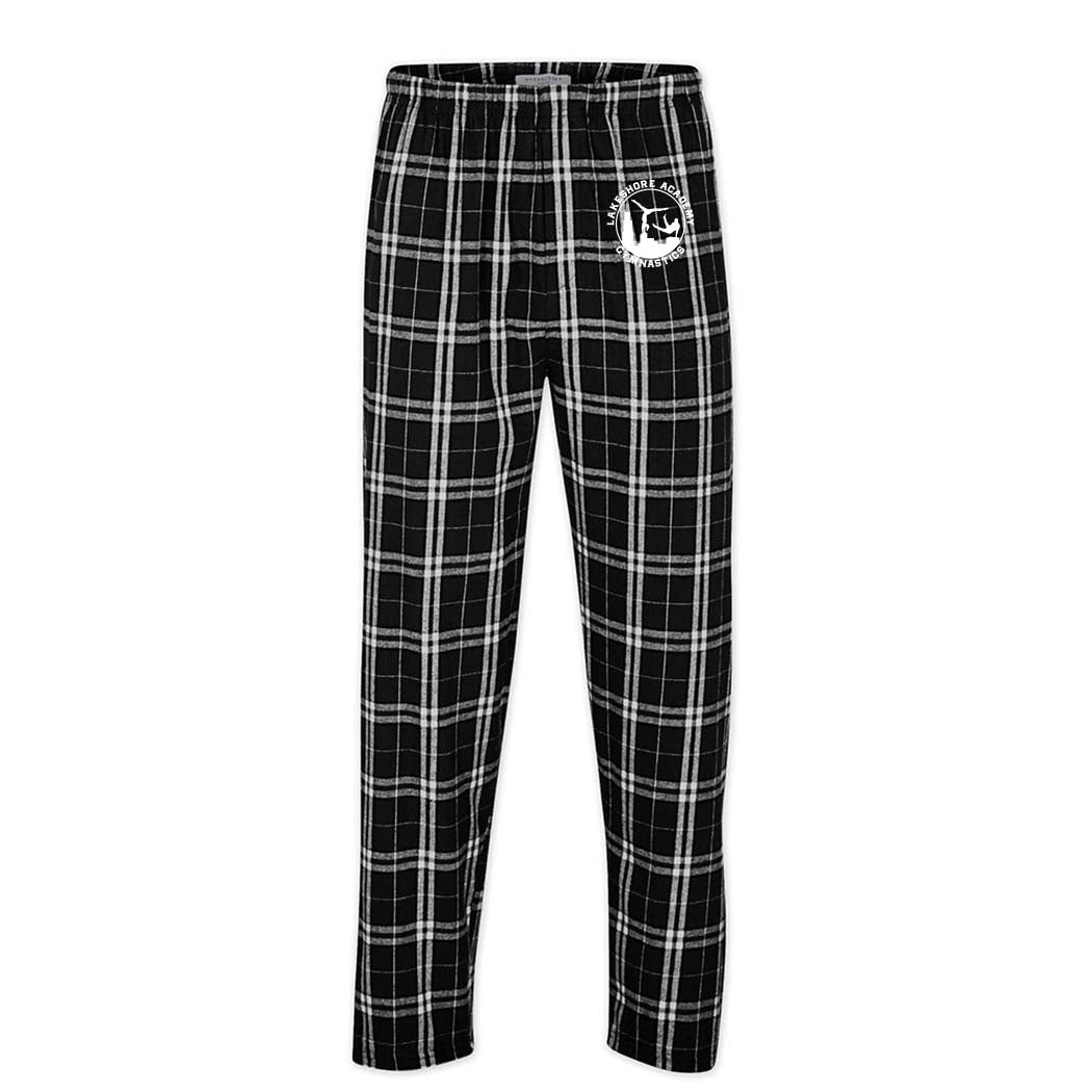 Logo ~ Flannel Pants ~ Lakeshore Academy Gymnastics