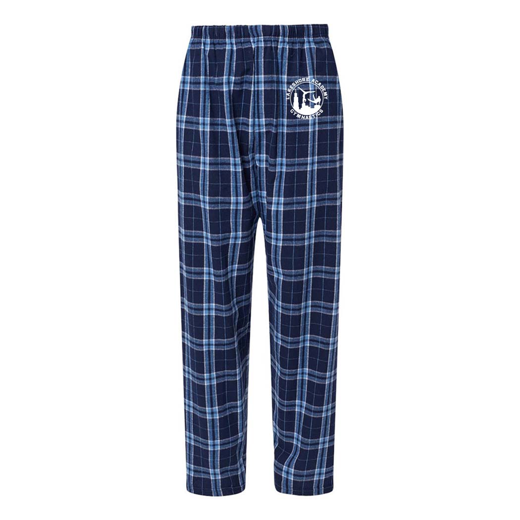 Logo ~ Flannel Pants ~ Lakeshore Academy Gymnastics