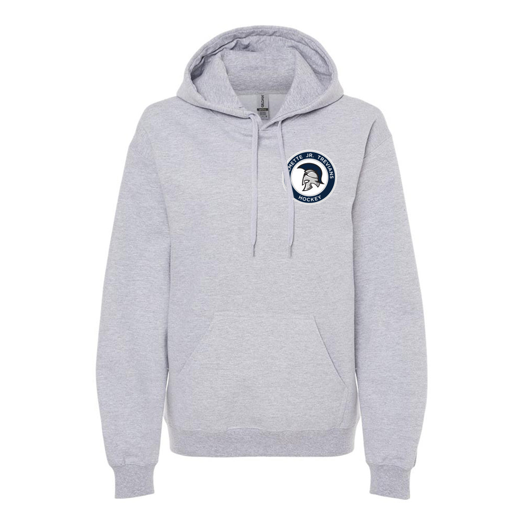 Logo ~ Gildan Hoodie ~ Wilmette Jr. Trevians Hockey