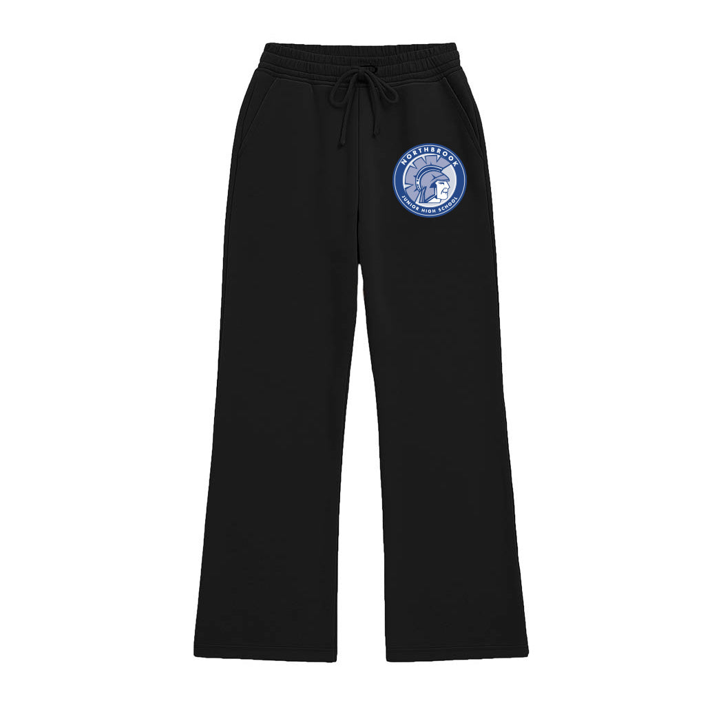 Logo Badge ~ Ladies Fleece Wide Leg Pant ~ Northbrook Junior High School