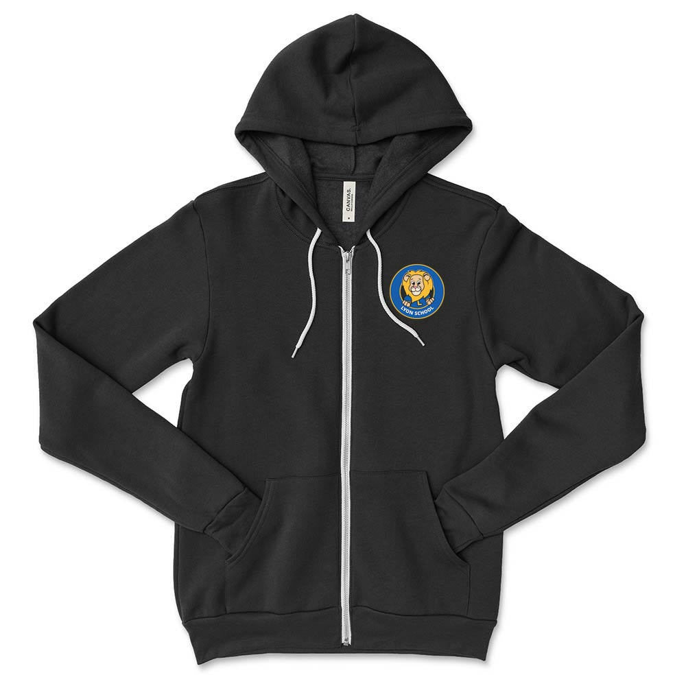 School Logo ~ Zip Hoodie ~ Lyon Elementary School