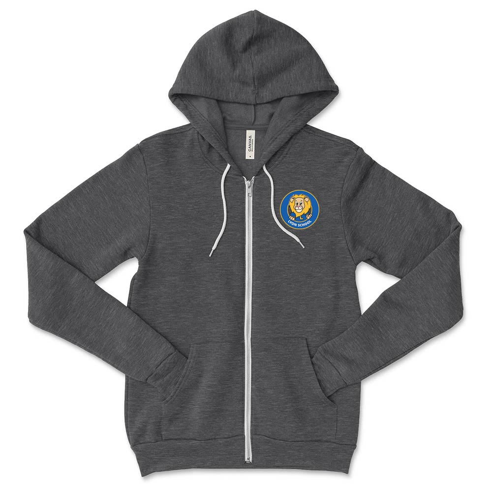 School Logo ~ Zip Hoodie ~ Lyon Elementary School