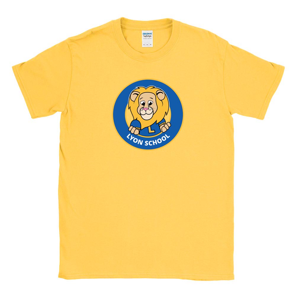 School Logo ~ Cotton T-Shirt ~ Lyon Elementary School