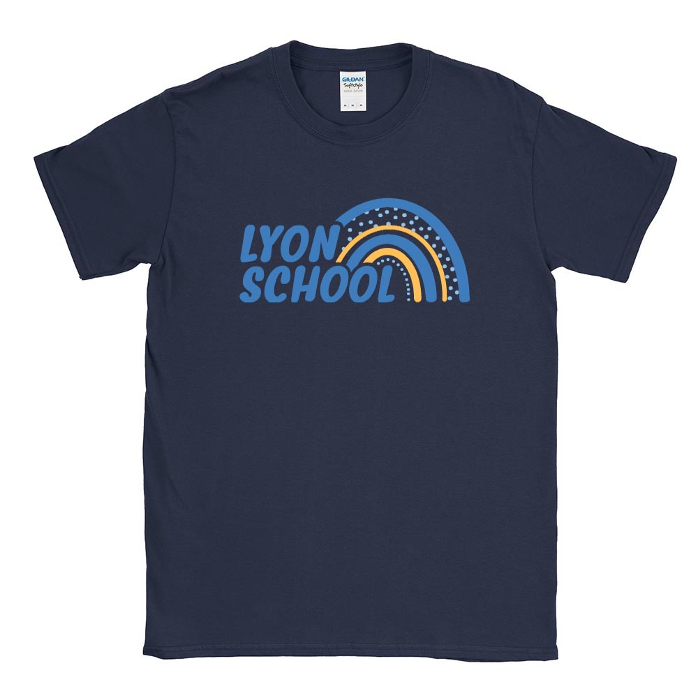 RAINBOW TEE ~ LYON ELEMENTARY ~ youth & adult ~ classic fit