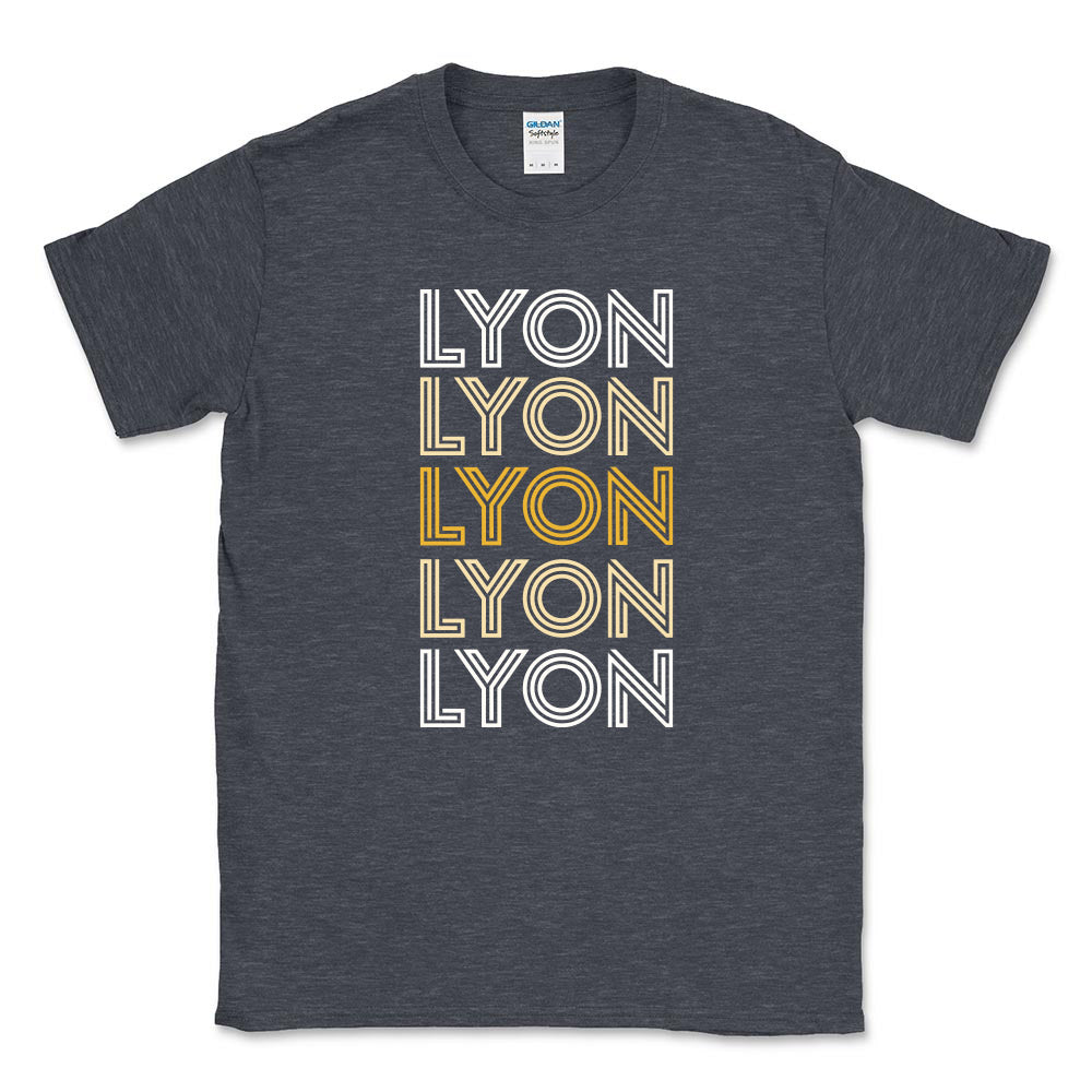 Retro Repeater ~ Cotton T-Shirt ~ Lyon Elementary School