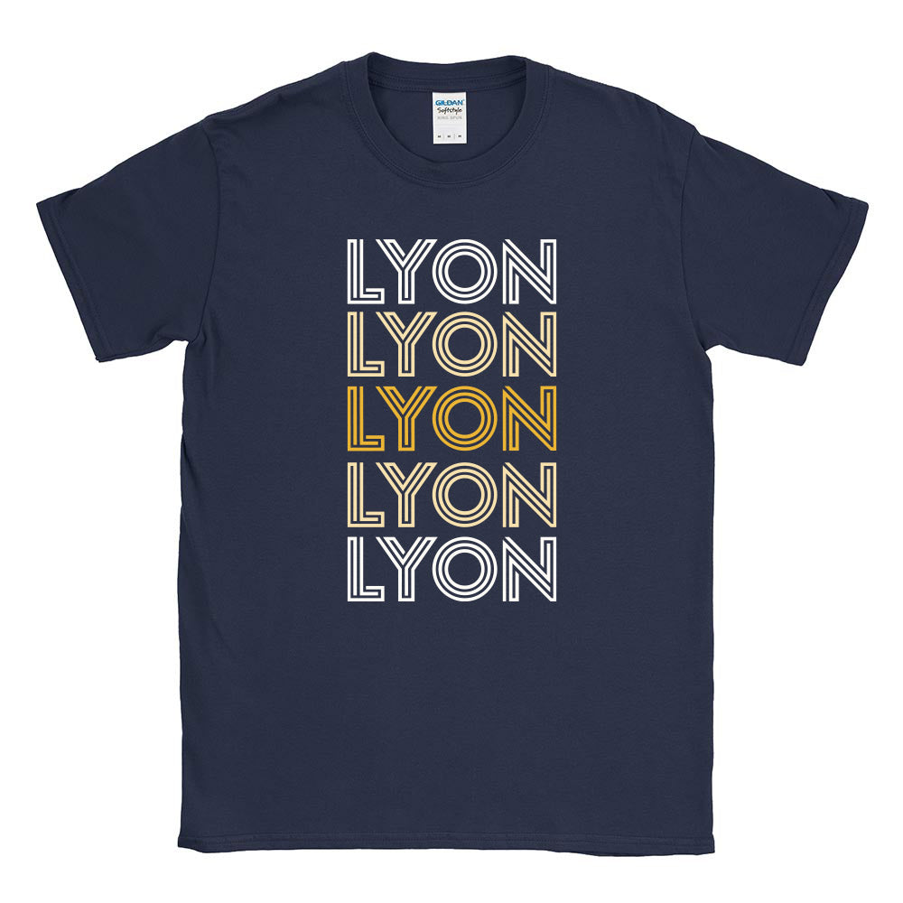 Retro Repeater ~ Cotton T-Shirt ~ Lyon Elementary School