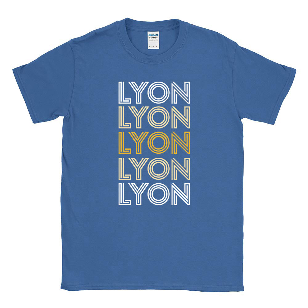 Retro Repeater ~ Cotton T-Shirt ~ Lyon Elementary School