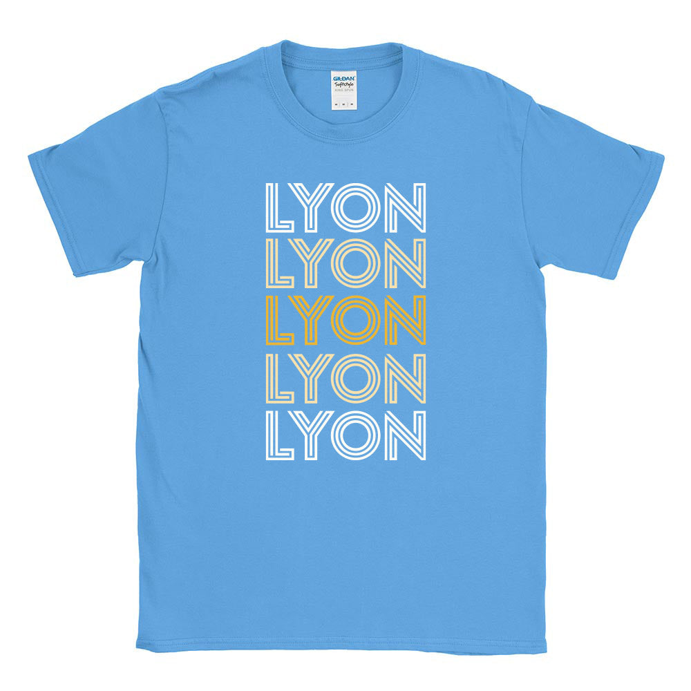 Retro Repeater ~ Cotton T-Shirt ~ Lyon Elementary School