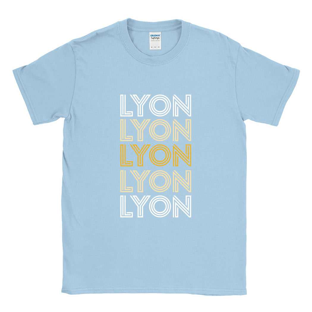 Retro Repeater ~ Cotton T-Shirt ~ Lyon Elementary School