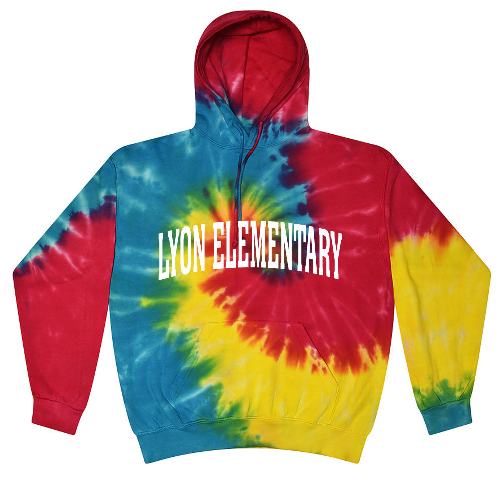 Extended Arc ~ Tie-Dye Hoodie ~ Lyon Elementary School