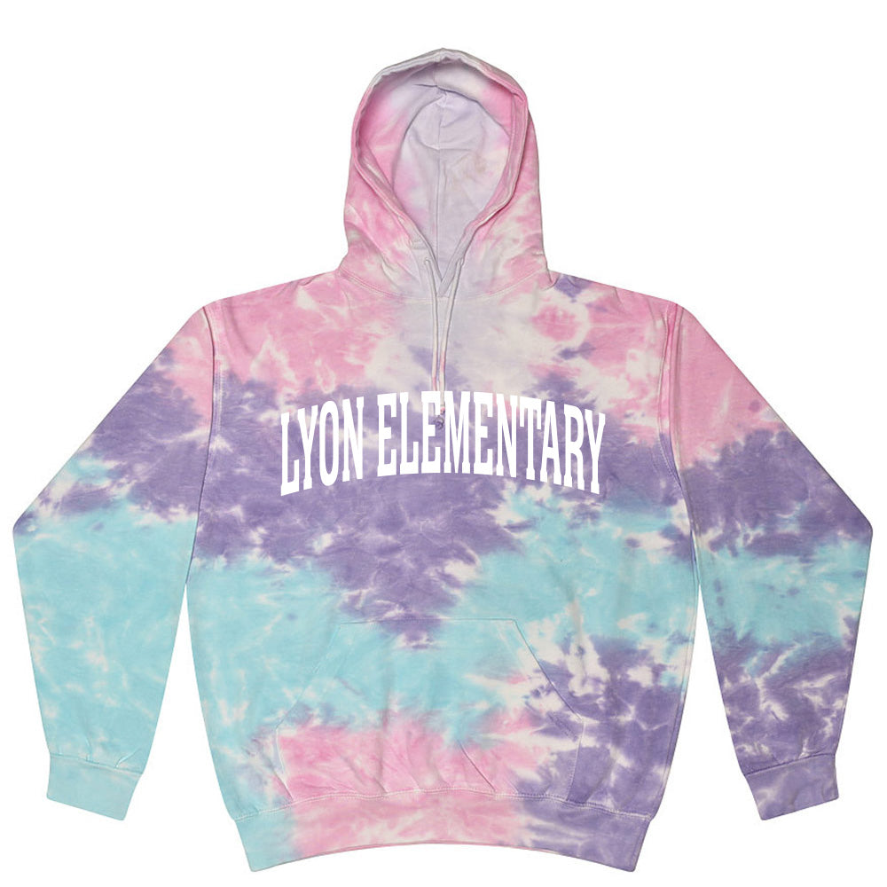 Extended Arc ~ Tie-Dye Hoodie ~ Lyon Elementary School