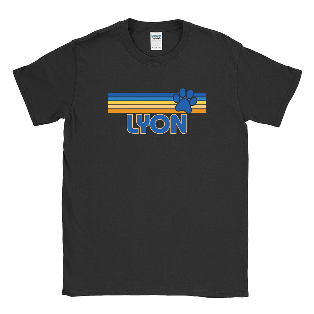 Sunset Stripes ~ Cotton Tee ~ Lyon Elementary School