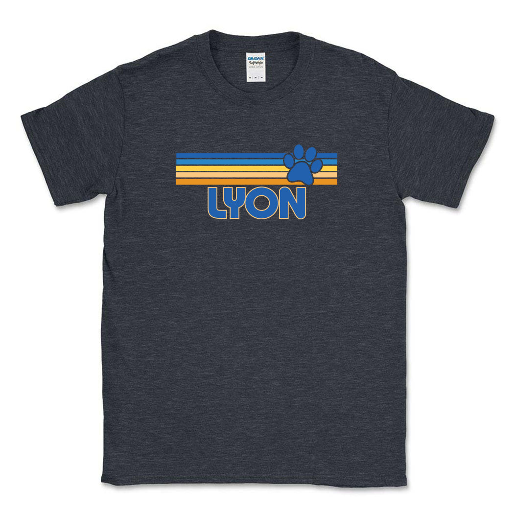 Sunset Stripes ~ Cotton Tee ~ Lyon Elementary School
