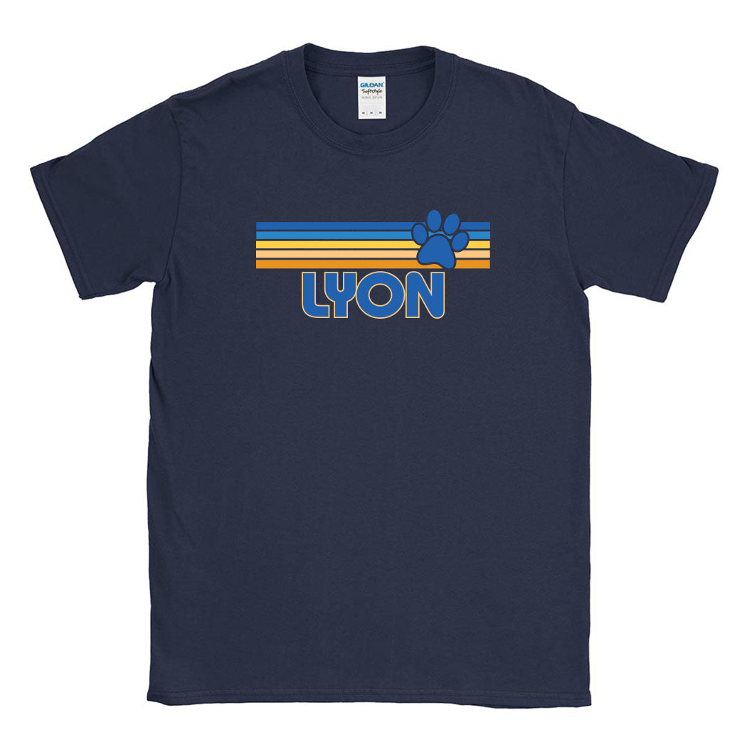 Sunset Stripes ~ Cotton Tee ~ Lyon Elementary School