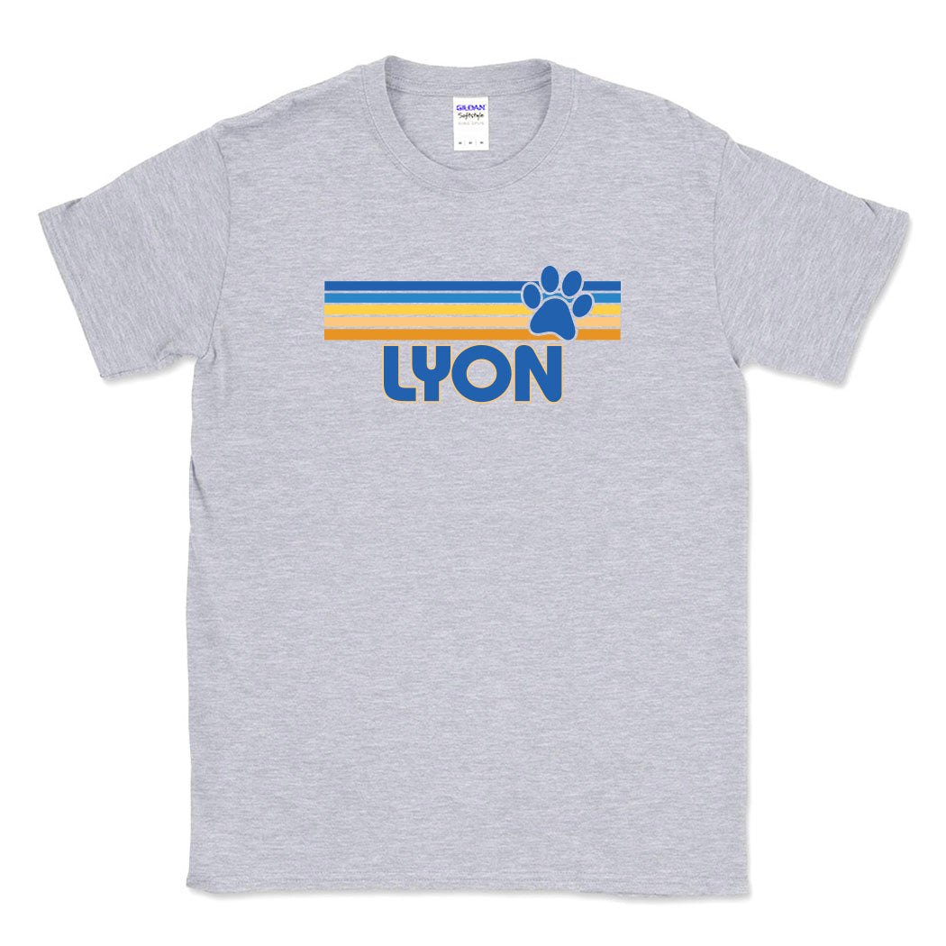 Sunset Stripes ~ Cotton Tee ~ Lyon Elementary School