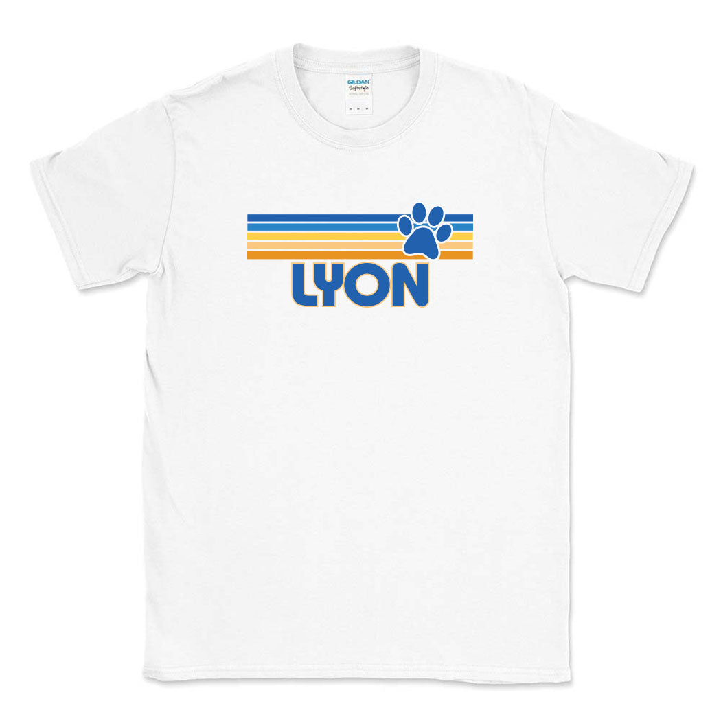Sunset Stripes ~ Cotton Tee ~ Lyon Elementary School