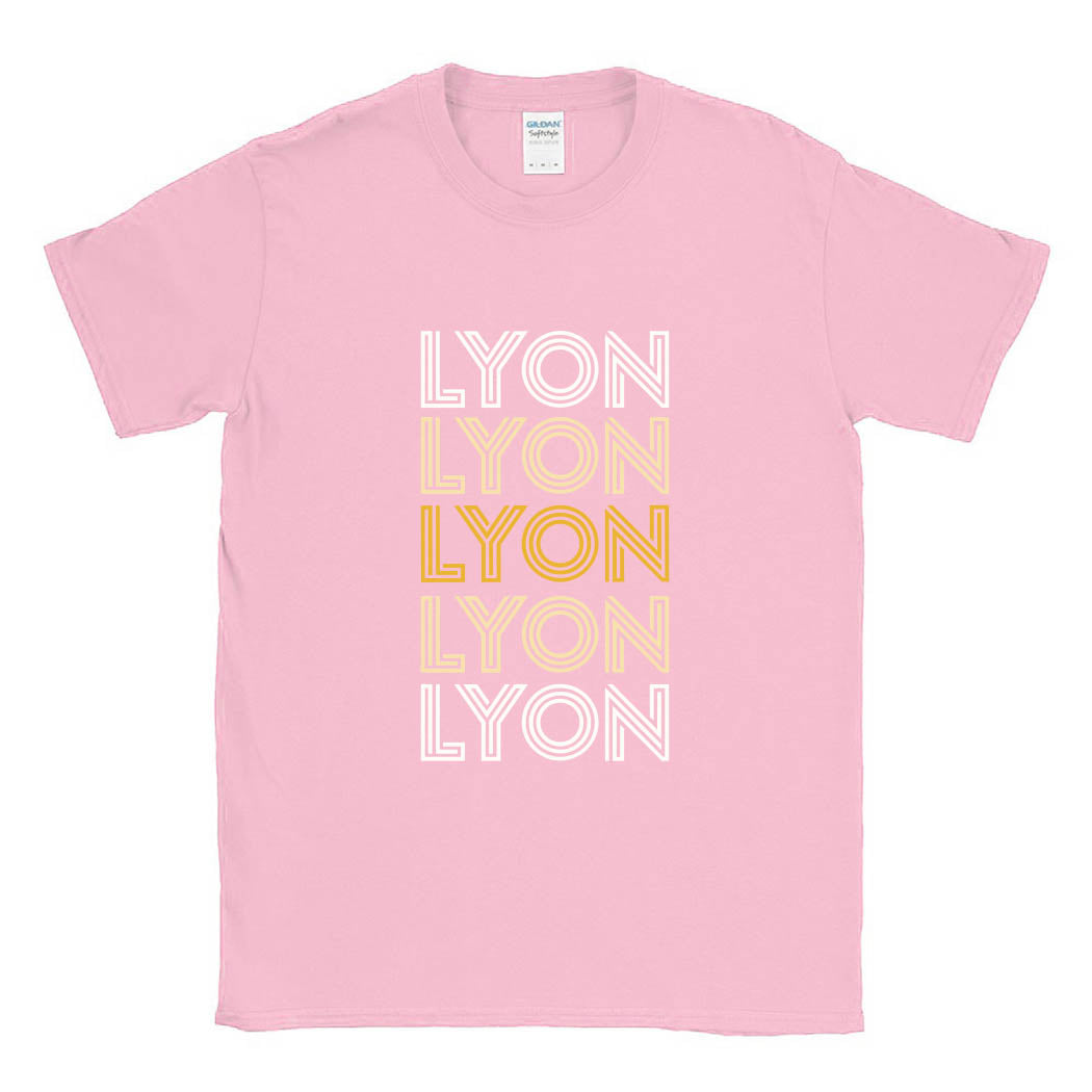 Retro Repeater ~ Cotton T-Shirt ~ Lyon Elementary School