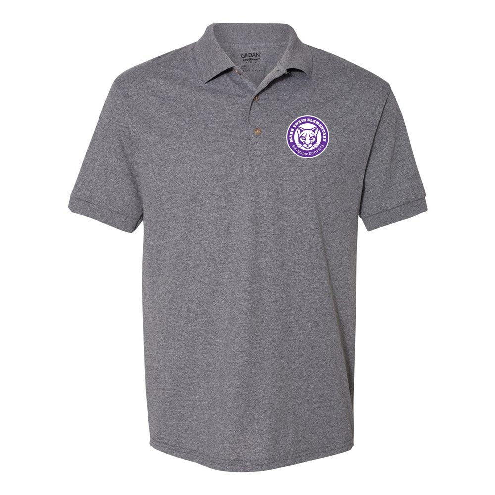 Logo 50/50 Polo ~ Mark Twain Elementary School