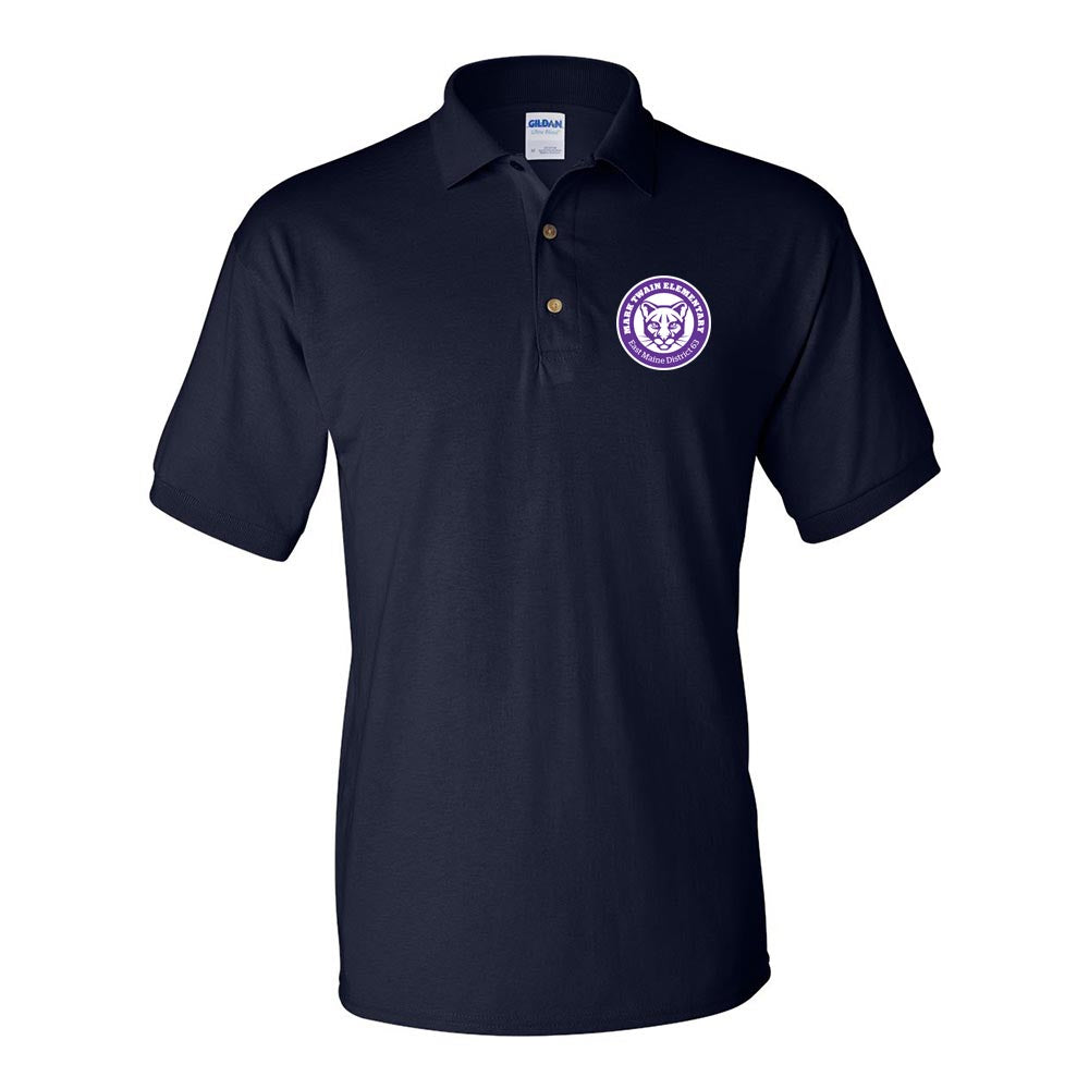 Logo 50/50 Polo ~ Mark Twain Elementary School