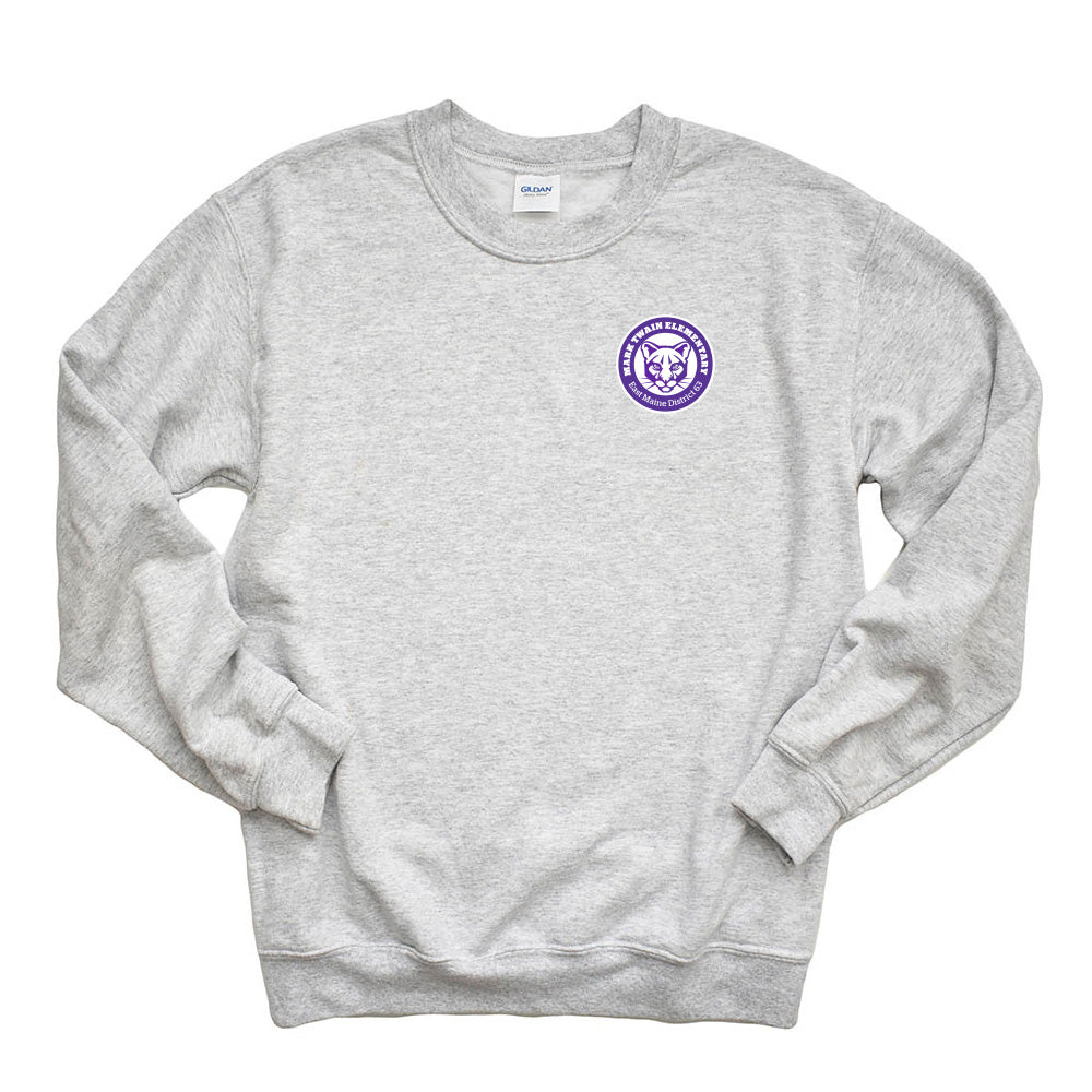 Logo ~ Raglan Crewneck Sweatshirt ~ Mark Twain Elementary School
