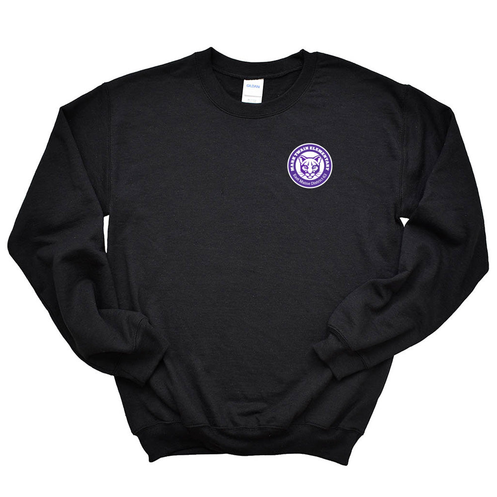 Logo ~ Raglan Crewneck Sweatshirt ~ Mark Twain Elementary School