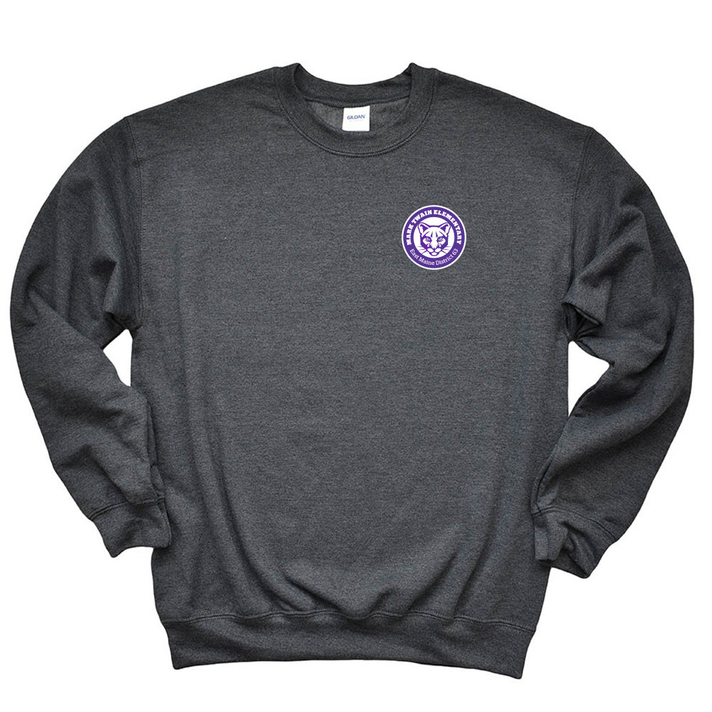 Logo ~ Raglan Crewneck Sweatshirt ~ Mark Twain Elementary School
